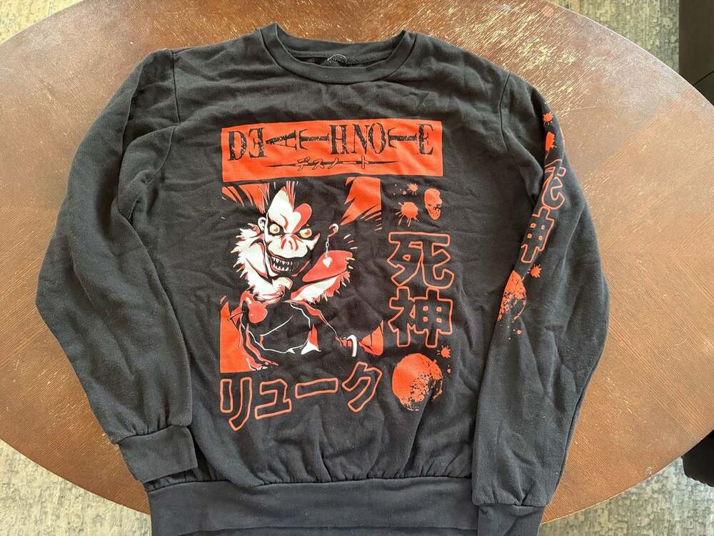 Death Note Ryuk Graphic Crew Neck Sweatshirt